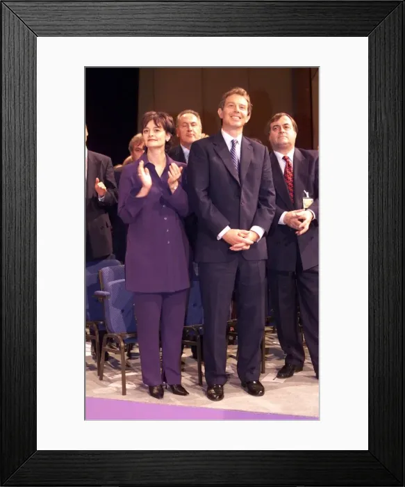 Framed Print : Prime Minister Tony Blair and John Prescott at the Labour Party Conference Sep 1999 in Framed Print : Prime Minister Tony Blair and John Prescott at the Labour Party Conference Sep 1999 in