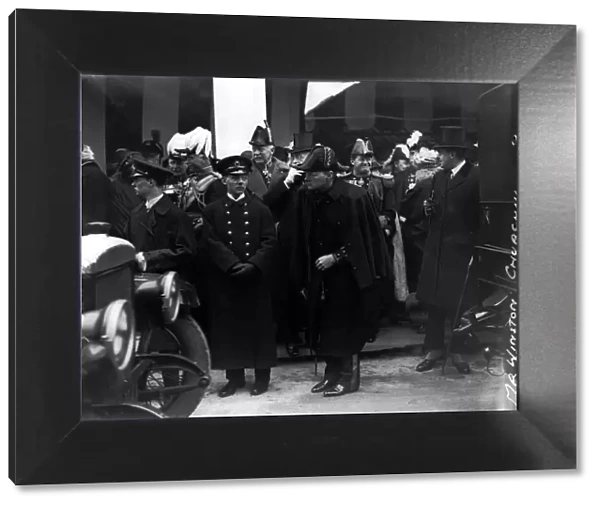Winston Churchill and Earl Beatty at the opening of the Wembley Exhibition April 1924