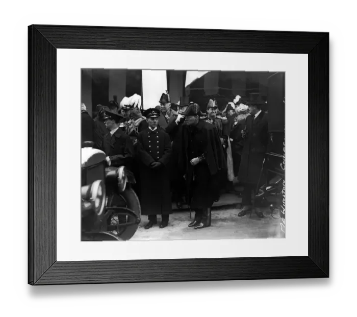 Framed Print : Winston Churchill and Earl Beatty at the opening of the Wembley Exhibition April 1924