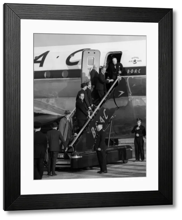 Framed Print : Winston Churchill and Sir Anthony Eden 1954 Framed Print : Winston Churchill and Sir Anthony Eden 1954