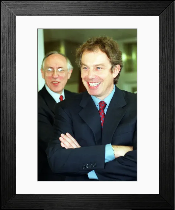 Framed Print : Tony Blair visit November 1998 John Wheatley College Easterhouse Glasgow with Scottish Framed Print : Tony Blair visit November 1998 John Wheatley College Easterhouse Glasgow with Scottish