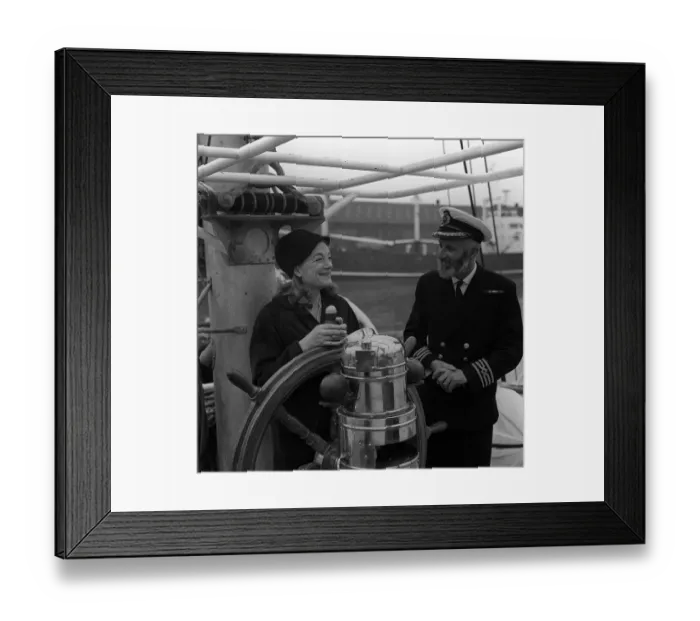 Framed Print : Sarah Churchill September 1966 Lady Audley - Daughter Of Sir Winston Churchill - Pictured