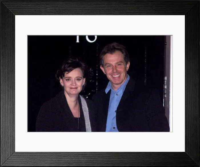 Framed Print : British Prime Minister Tony Blair and his wife Cherie leave Downing Street Friday 19th Framed Print : British Prime Minister Tony Blair and his wife Cherie leave Downing Street Friday 19th