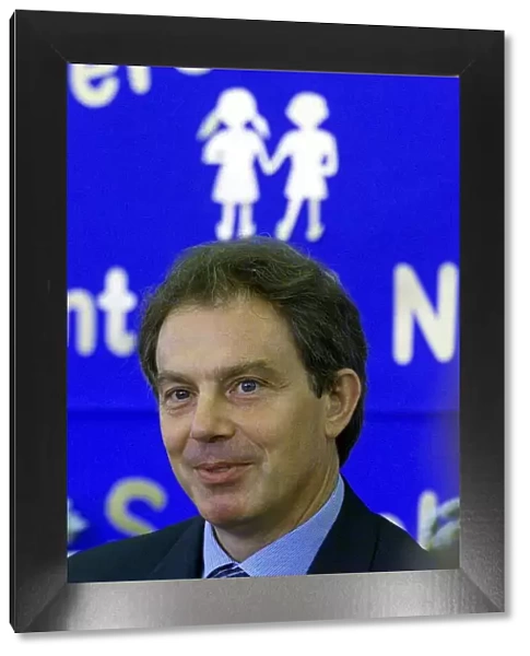 Tony Blair on a school visit during the Labour Party Conference in Brighton in September
