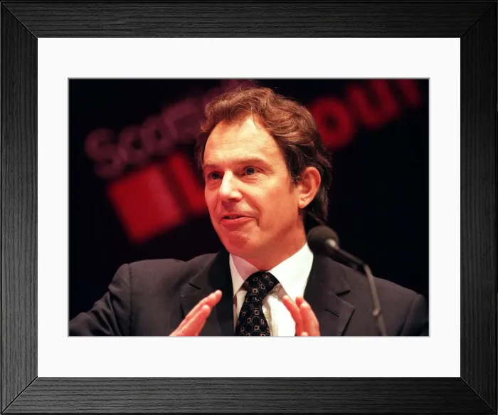 Framed Print : Tony Blair Prime Minister March 1999 at the Scottish Labour Party Conference