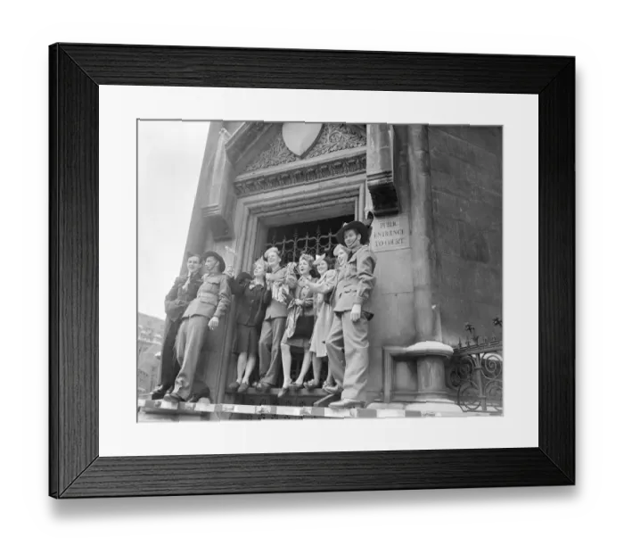 Framed Print : At 3pm on 8 May 1945, Prime Minister, Winston Churchill announced that the war in Europe