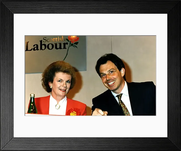 Framed Print : Helen Liddell MP Member of Parliament Caldervale High School Airdrie Monklands East by