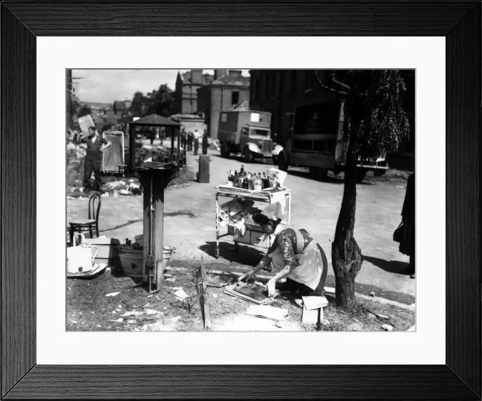Framed Print : WW2 Air Raid Damage September 1944 Rocket raid at Norwood hospital A nurse Framed Print : WW2 Air Raid Damage September 1944 Rocket raid at Norwood hospital A nurse