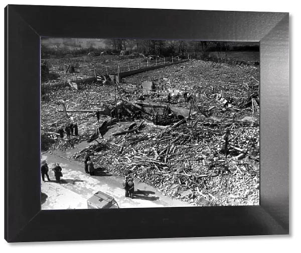 WW2 Air Raid Damage Bomb raid damage at Chigwell