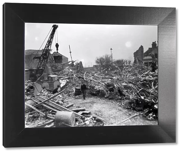 WW2 Air Raid Damage November 1944 Air raid damage on Southern England