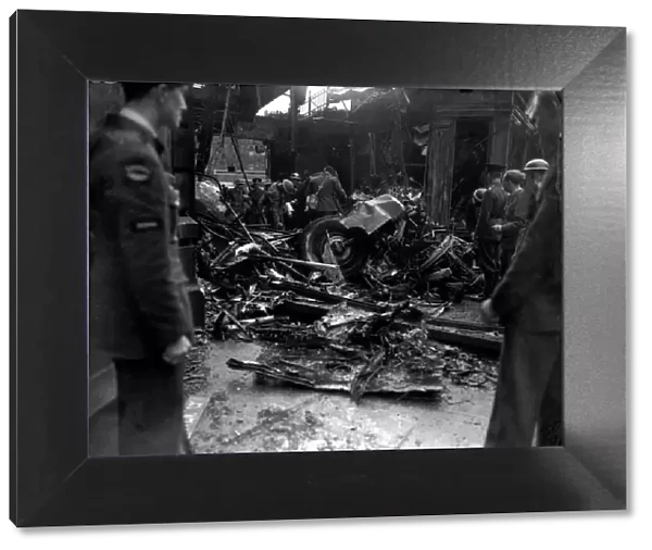 London Blitz Battle of Britain WW2 September 1940 Members of the Police the Fire