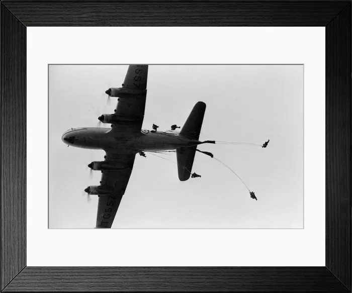 Framed Print : Heavy equipment drop rehearsal April 1967 Regiment at Aldershot barracks Framed Print : Heavy equipment drop rehearsal April 1967 Regiment at Aldershot barracks