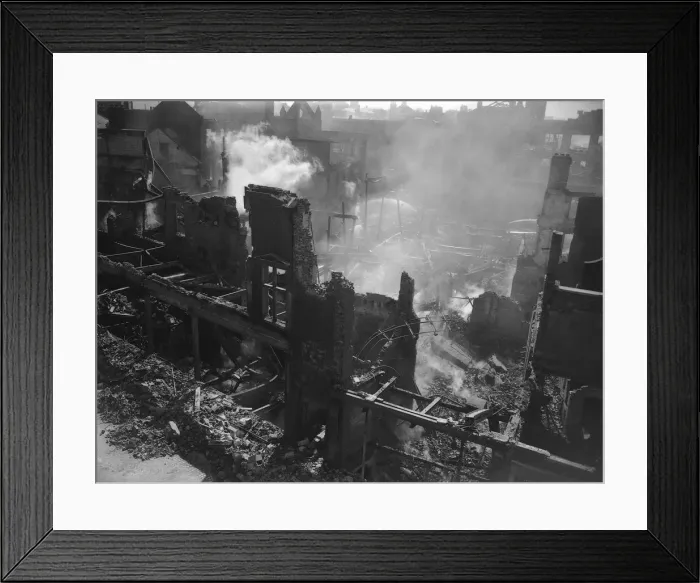 Framed Print : WW2 Air Raid Damage Air Raid Damage at Norwich Circa April 1942 Framed Print : WW2 Air Raid Damage Air Raid Damage at Norwich Circa April 1942