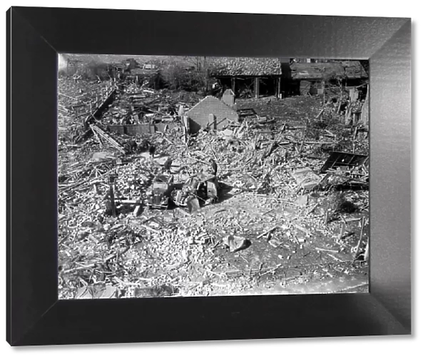 WW2 Air Raid Damage Bomb damage at Chigwell