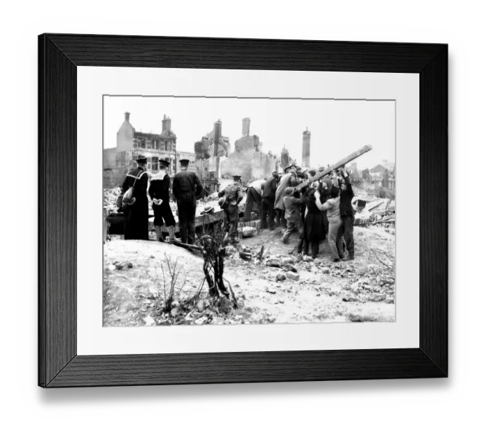 Framed Print : WW2 Air Raid Damage Bomb damage at Portsmouth The people of Portsmouth Framed Print : WW2 Air Raid Damage Bomb damage at Portsmouth The people of Portsmouth
