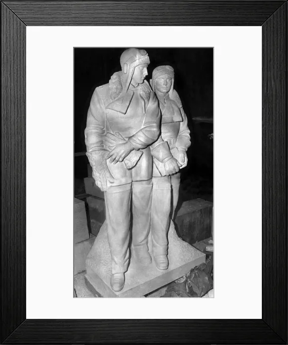 Framed Print : Famous Aviators December 1953 Memorial to John Alcock Framed Print : Famous Aviators December 1953 Memorial to John Alcock