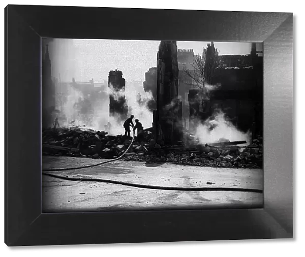 WW2 bomb damage to buildings in Bath