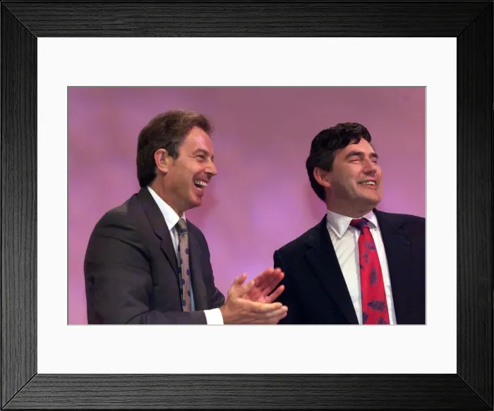 Framed Print : Gordon Brown gets a standing ovation Sept 1999 at the Labour party conference