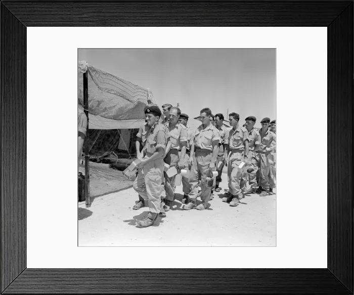 Framed Print : British Troops Army Soldiers July 1958 in Amman Jordan