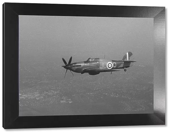 Hawker Hurricane Aircraft May 1978 of the Battle of Britain Flight going through
