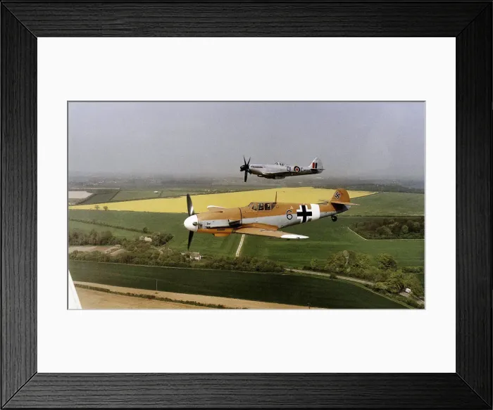 Framed Print : Messerschmitt ME109 German WW2 aircraft Spitfire Framed Print : Messerschmitt ME109 German WW2 aircraft Spitfire