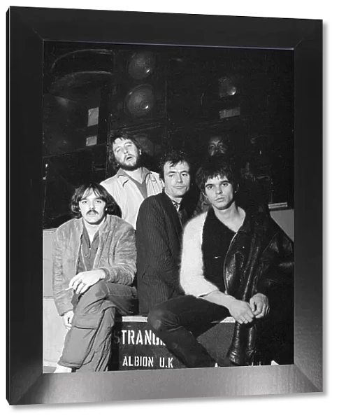 The Stranglers seen here before their Wolverhampton Concert October 1977