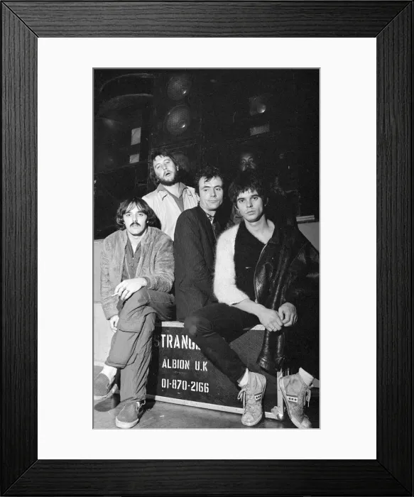 Framed Print : The Stranglers seen here before their Wolverhampton Concert October 1977 Framed Print : The Stranglers seen here before their Wolverhampton Concert October 1977