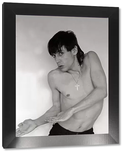 Iggy Pop - American Rock Star - Singer - February 1977 Bare Chested