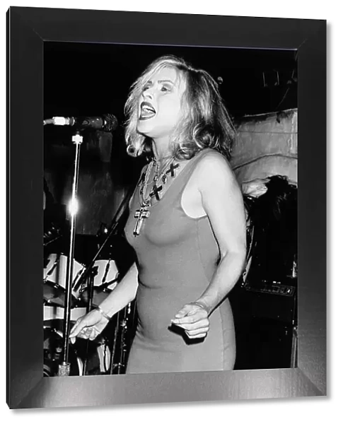 Debbie Harry pop singer on stage 1989