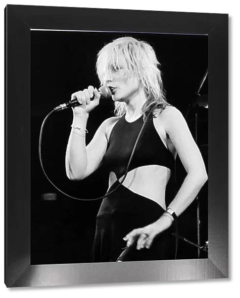 Debbie Harry pop singer on stage 1981