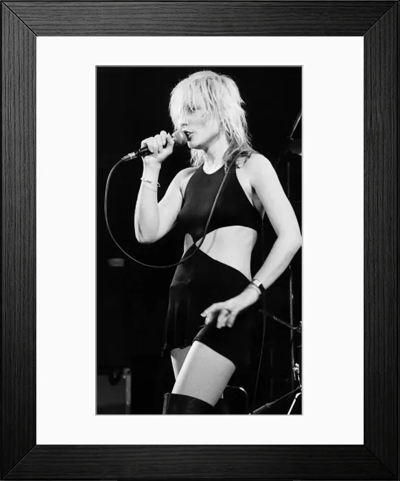 Framed Print : Debbie Harry pop singer on stage 1981 Framed Print : Debbie Harry pop singer on stage 1981
