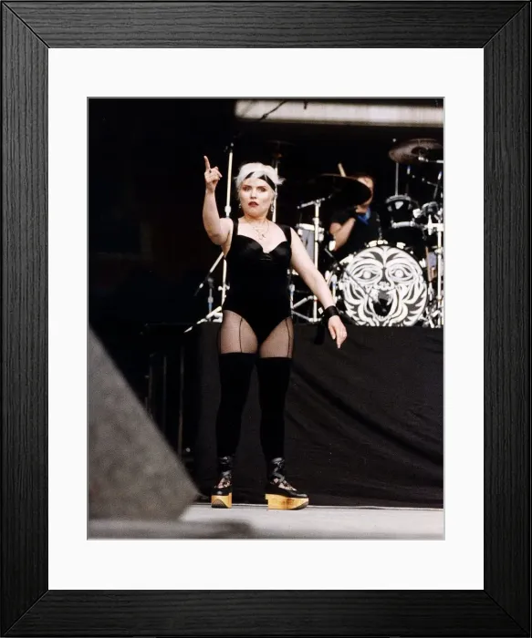 Framed Print : Debbie Harry Singer Blondie in concert at wembley Framed Print : Debbie Harry Singer Blondie in concert at wembley