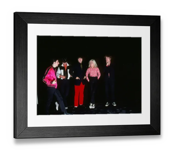 Framed Print : Debbie Harry April 1977 With pop group Blondie