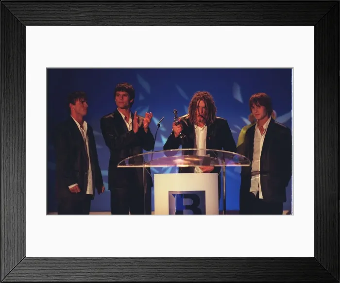 Framed Print : Take That bow out at Brit Awards making their final appearence before splitting up They