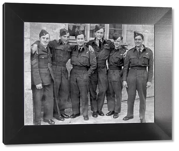 Members of the RAF who were kept in a German prison camp