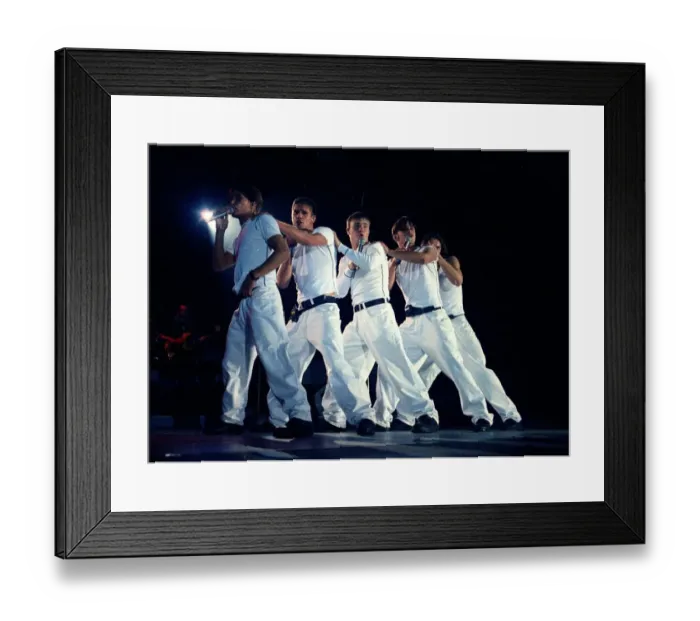 Framed Print : Take That live on stage during a concert. 26th August 1993