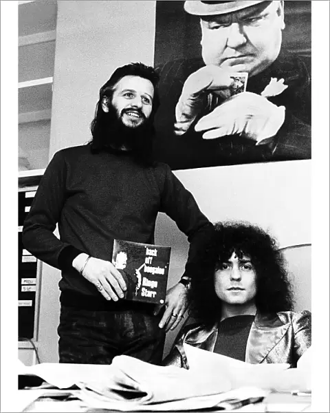 Marc Bolan & Ringo Starr promoting Back off boogaloo 1972