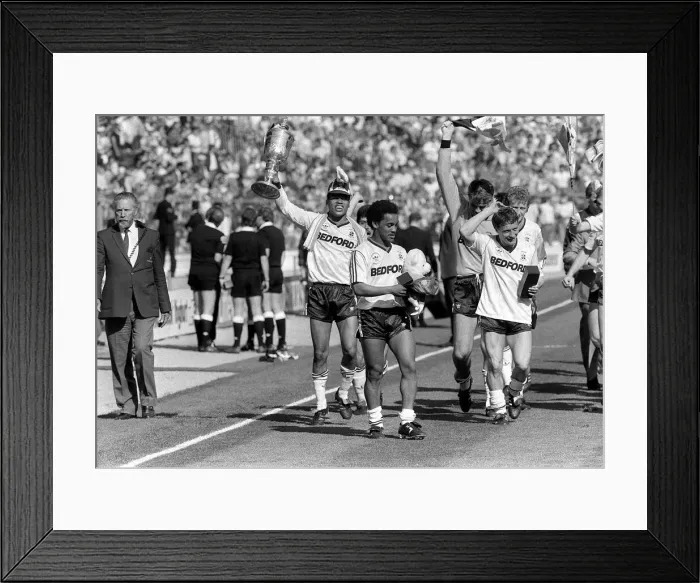 Framed Print : 1988 Littlewoods League Cup Final at Wembley Stadium. Luton Town 3 v Arsenal 2