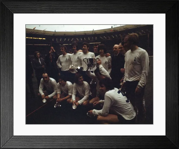 Framed Print : 1971 League Cup Final at Wembley Stadium Tottenham Hotspur 2 v Aston Villa 0 Framed Print : 1971 League Cup Final at Wembley Stadium Tottenham Hotspur 2 v Aston Villa 0