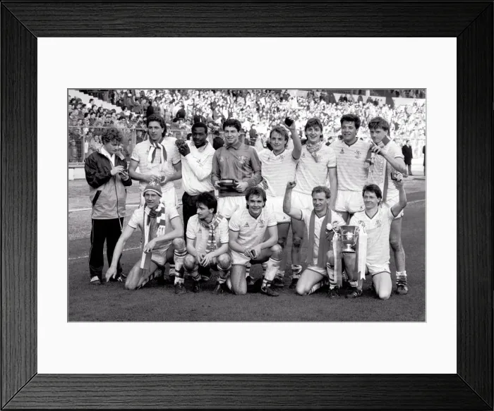 Framed Print : Sport - Football Full members Cup Final Chelse versus Manchester City 23 / 03 / 1986 Framed Print : Sport - Football Full members Cup Final Chelse versus Manchester City 23 / 03 / 1986