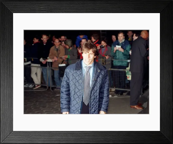 Framed Print : Chelsea footballer Gianfranco Zola arriving for the 1997 Sports Personality Awards Framed Print : Chelsea footballer Gianfranco Zola arriving for the 1997 Sports Personality Awards