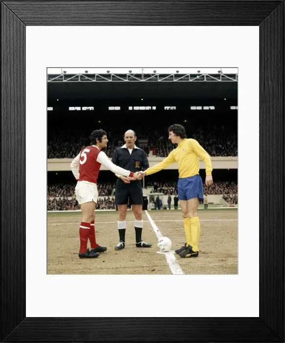 Framed Print : English League Division One match at Highbury Arsenal 0 v Derby County 1