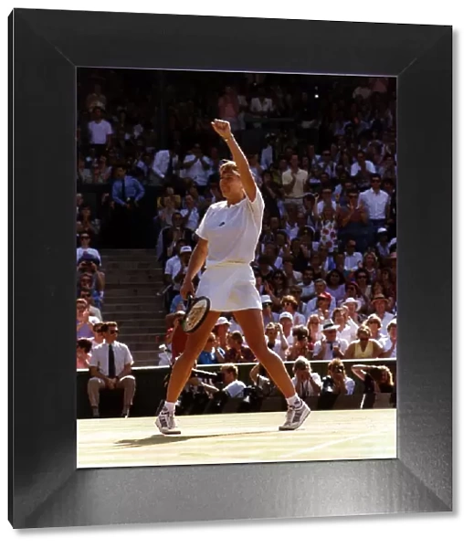 Steffi Graf Tennis wins the 1991 Ladies Singles final at Wimbledon