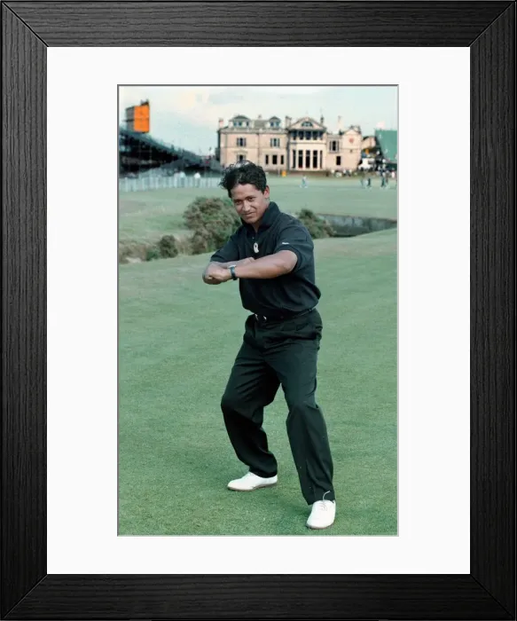 Framed Print : Michael Campbell from New Zealand taking part in the Open Golf Chapionship 1995 does Framed Print : Michael Campbell from New Zealand taking part in the Open Golf Chapionship 1995 does