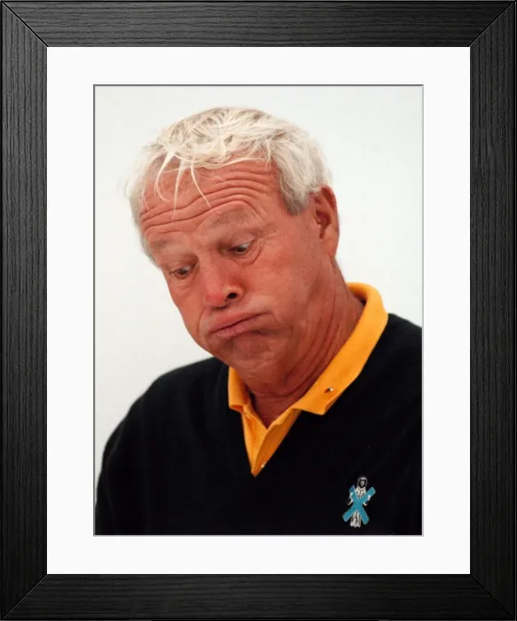 Framed Print : Arnold Palmer at the British Open Golf Championship 1995 at St Andrews in Scotland Framed Print : Arnold Palmer at the British Open Golf Championship 1995 at St Andrews in Scotland