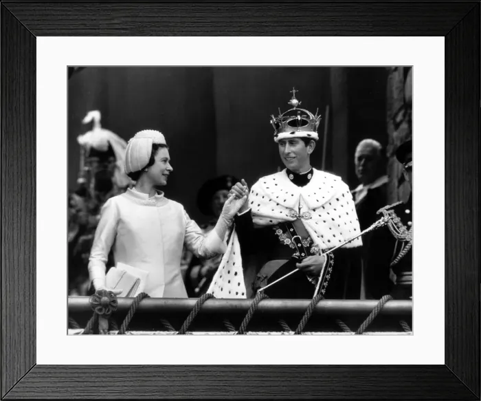 Framed Print : Your Prince - My dear Son, July 1969 The moment when the Queen presented the Prince Framed Print : Your Prince - My dear Son, July 1969 The moment when the Queen presented the Prince