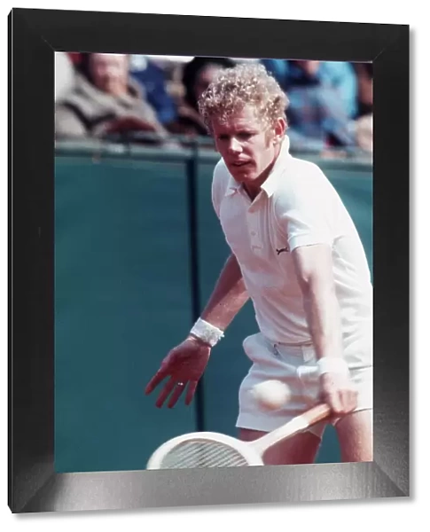 Mark Cox english tennis player competing in Australia 1975