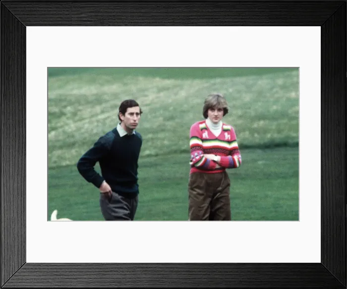 Framed Print : Prince Charles and Lady Diana at Balmoral, 6th May 1981 Framed Print : Prince Charles and Lady Diana at Balmoral, 6th May 1981
