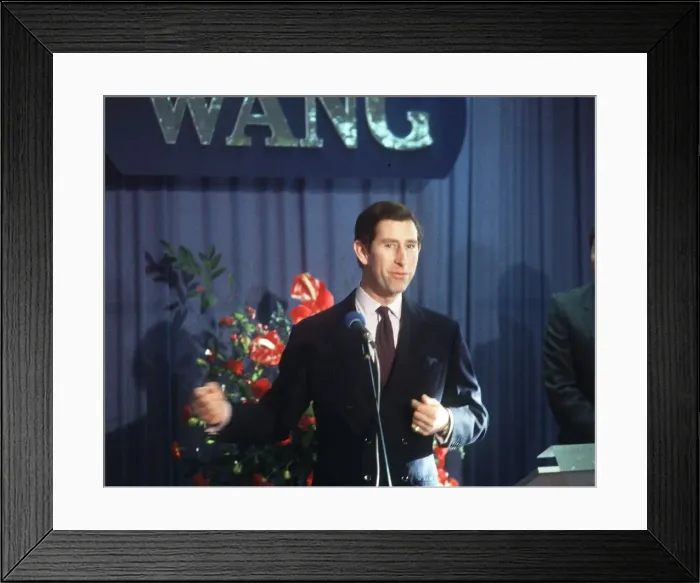 Framed Print : Prince Charles making speech at WANG in Scotland 1989 Framed Print : Prince Charles making speech at WANG in Scotland 1989