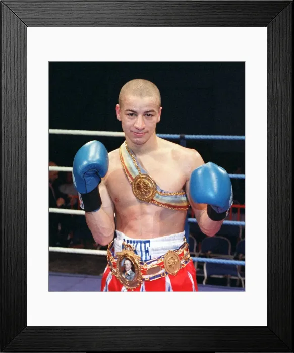 Framed Print : Michael Brodie wearing belt November 1997 Framed Print : Michael Brodie wearing belt November 1997